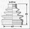 FIRST LINE FCB6291 Bellow, driveshaft